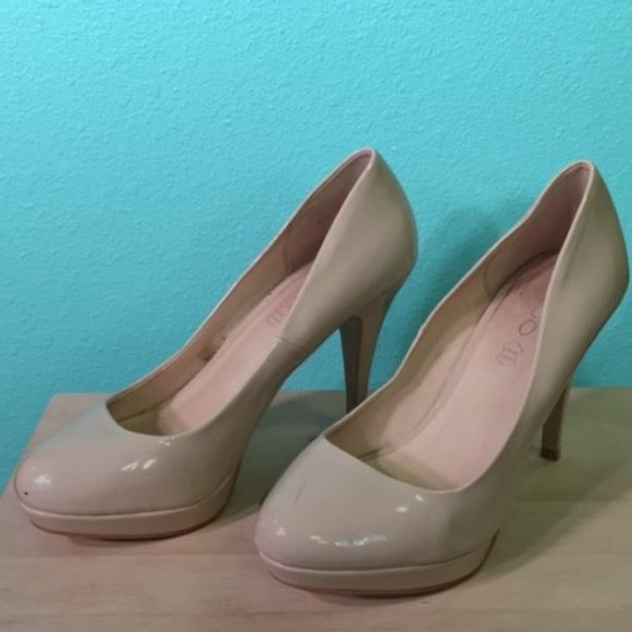 Aldo Shoes - ALDO Nude Patent Pumps